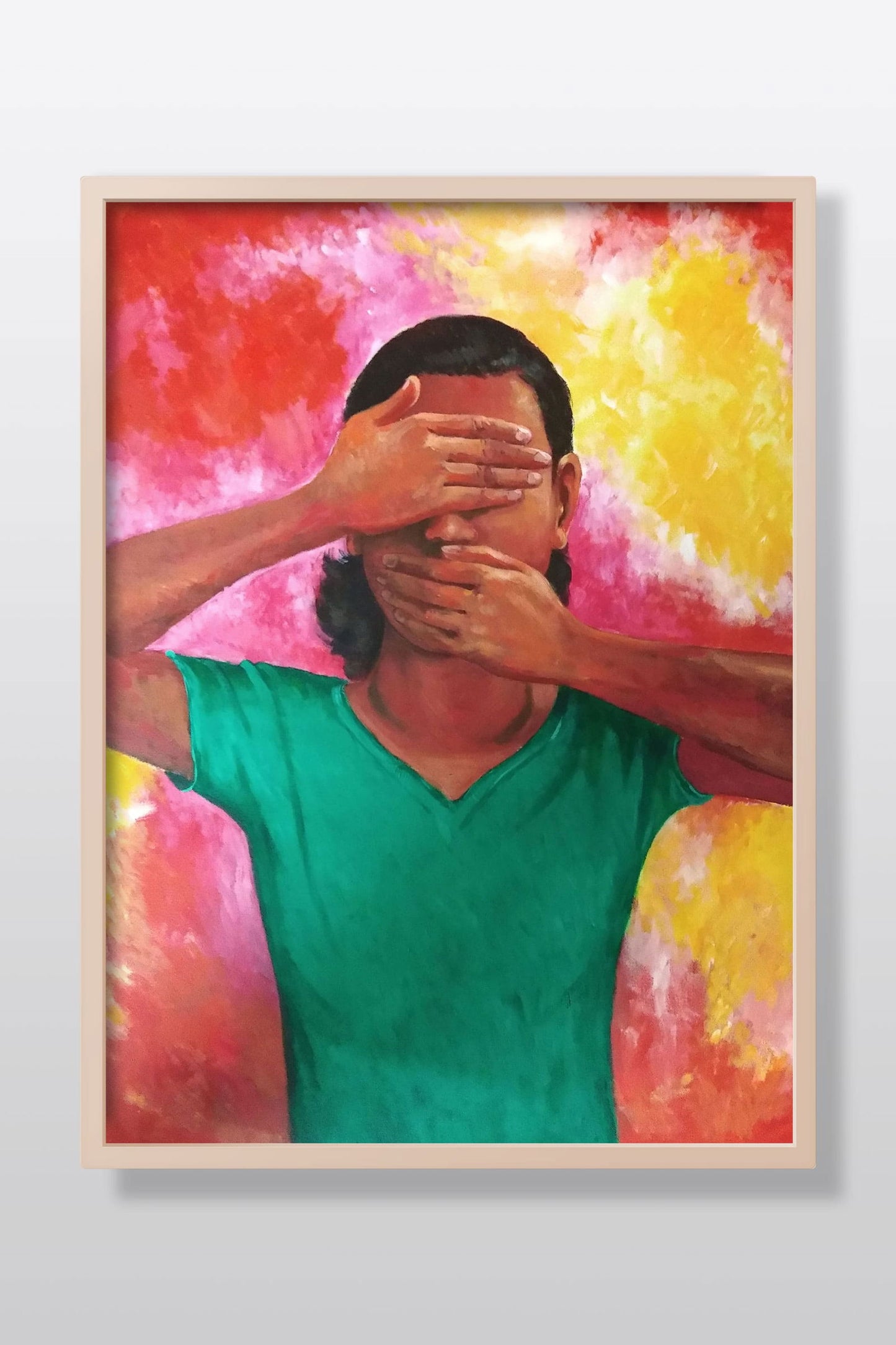 Devi Acrylic Painting on Stretched Canvas Acrylic Painting Art by Rajendra Ray devi-acrylic-painting