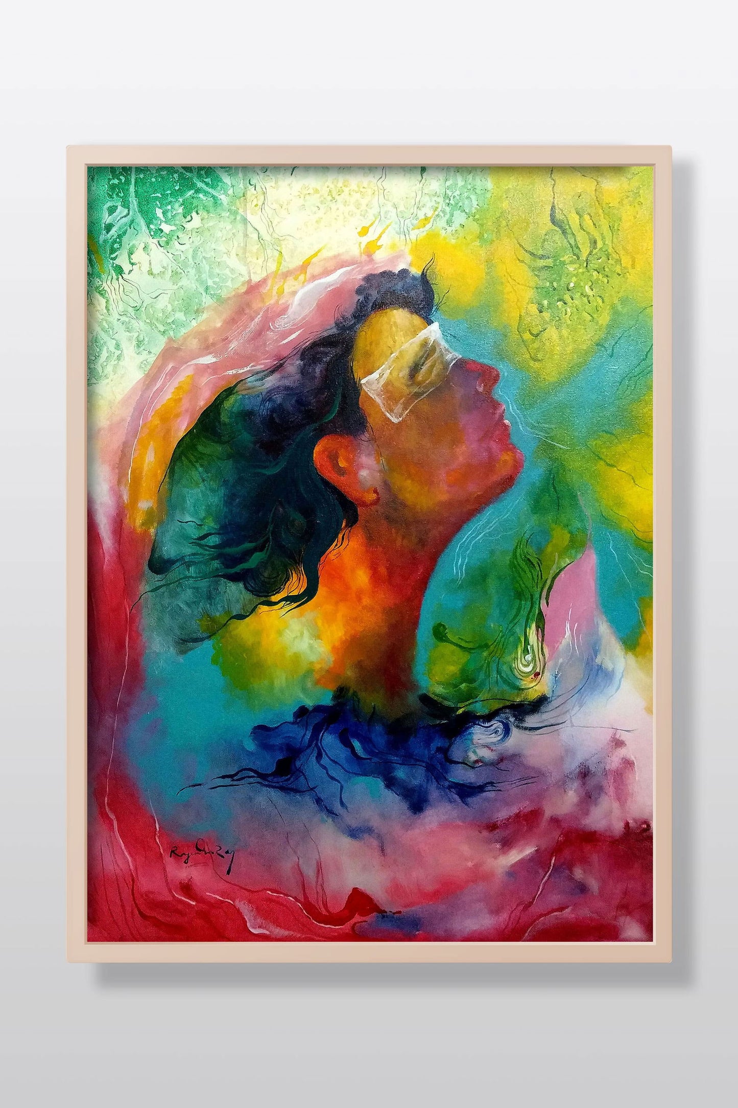 My Imagination 2 Acrylic Painting on Stretched Canvas Acrylic Painting Art by Rajendra Ray imagination-acrylic-painting