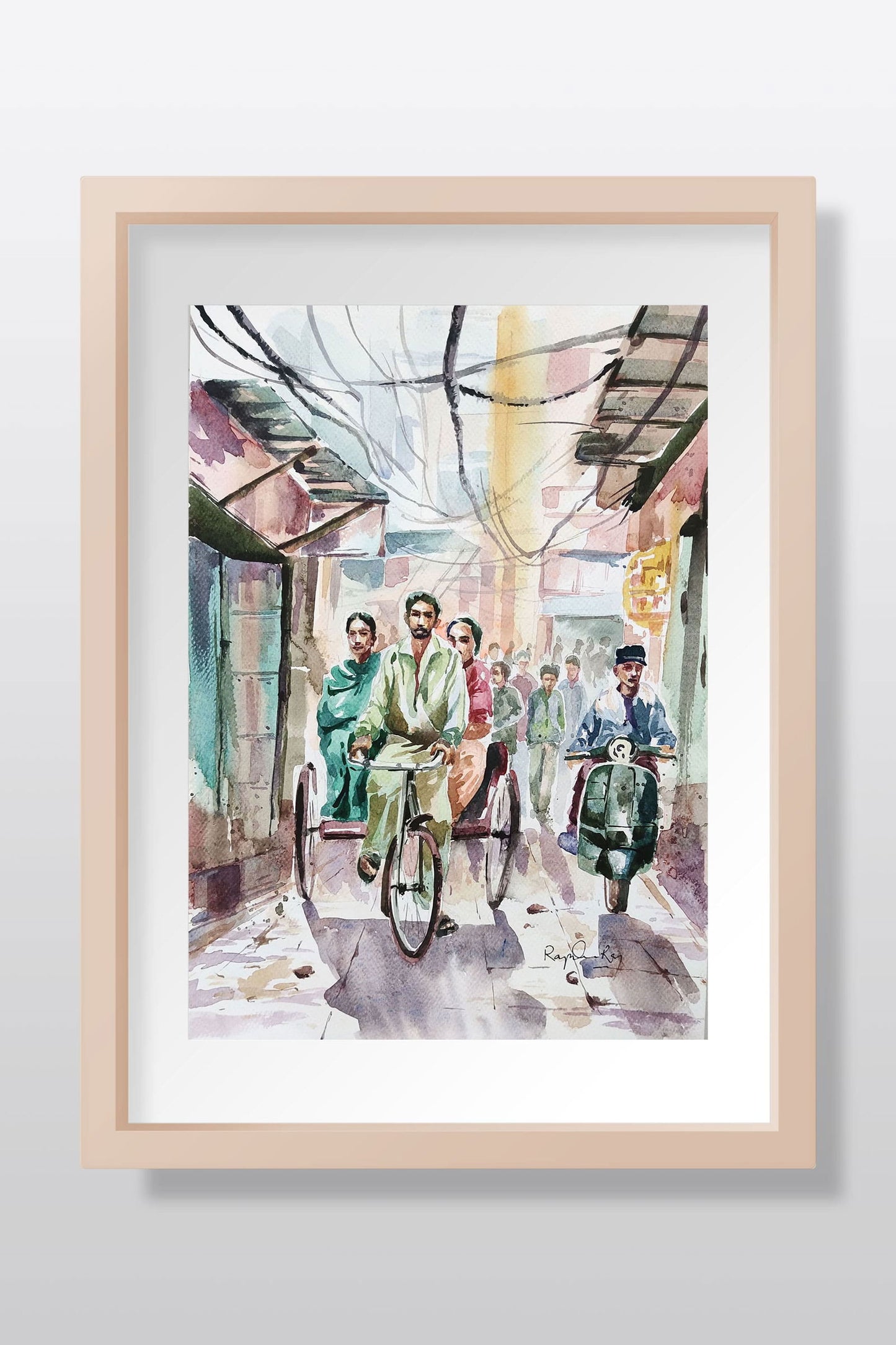 Old Hyderabad City Watercolor painting Watercolor painting Art by Rajendra Ray old-hyderabad-city-watercolor-painting