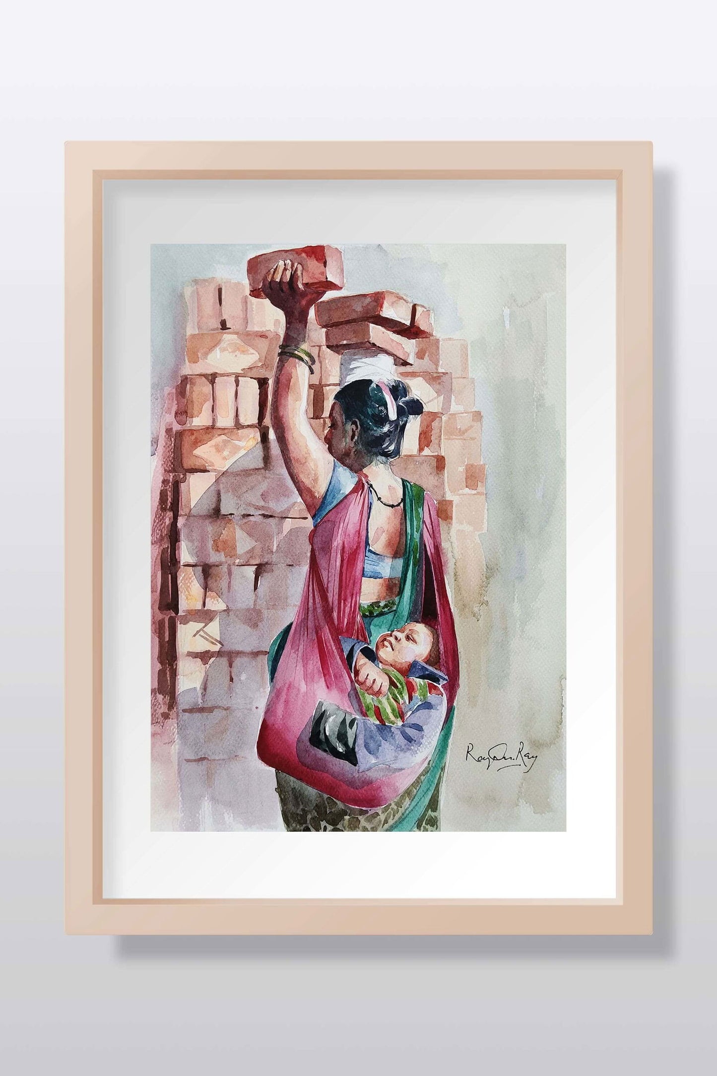 Another Side Of The City Watercolor painting Watercolor painting Art by Rajendra Ray another-side-of-the-city-watercolor-painting