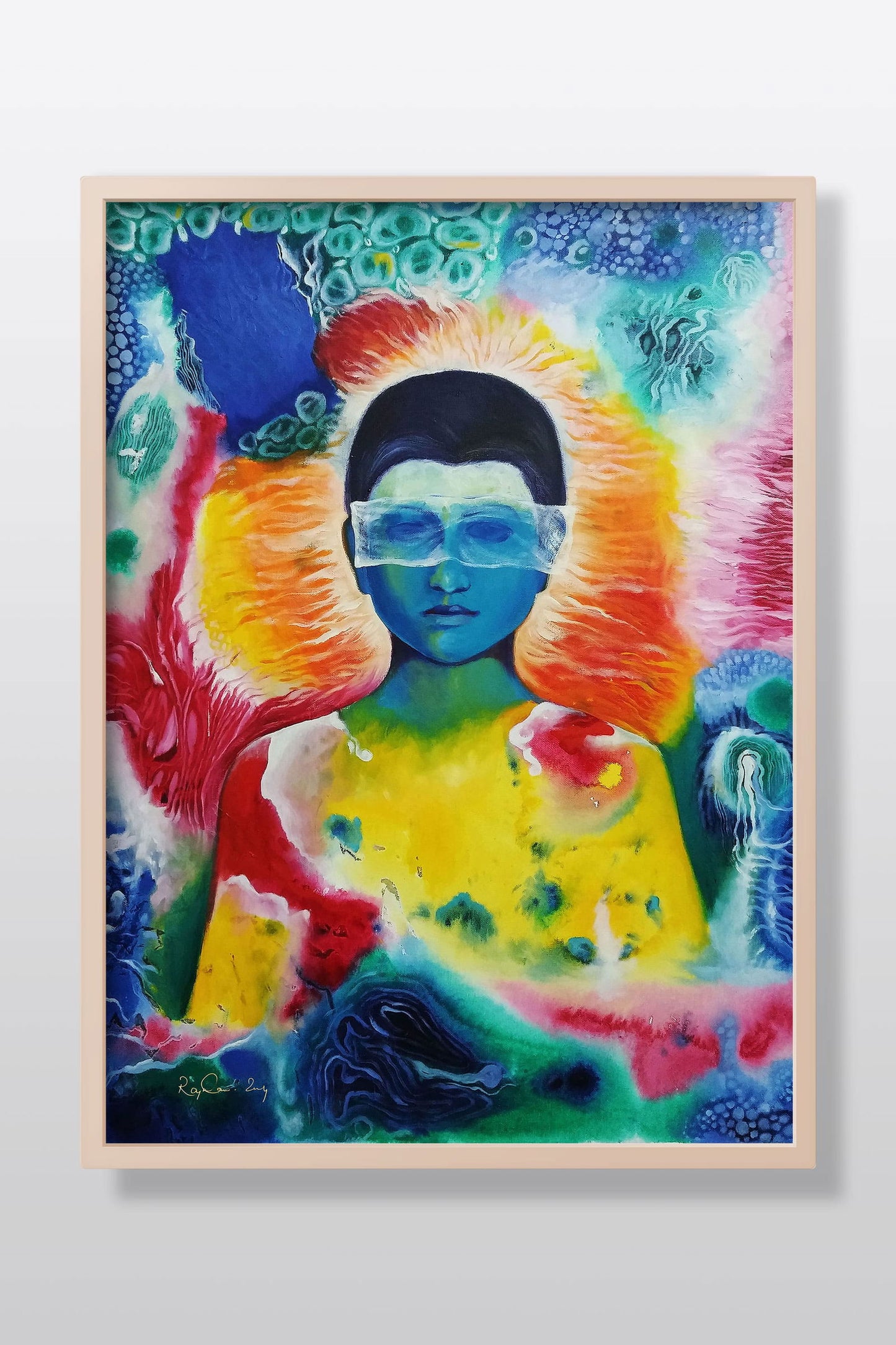 My Imagination 1 Acrylic Painting on Stretched Canvas Acrylic Painting Art by Rajendra Ray my-imagination-acrylic-painting