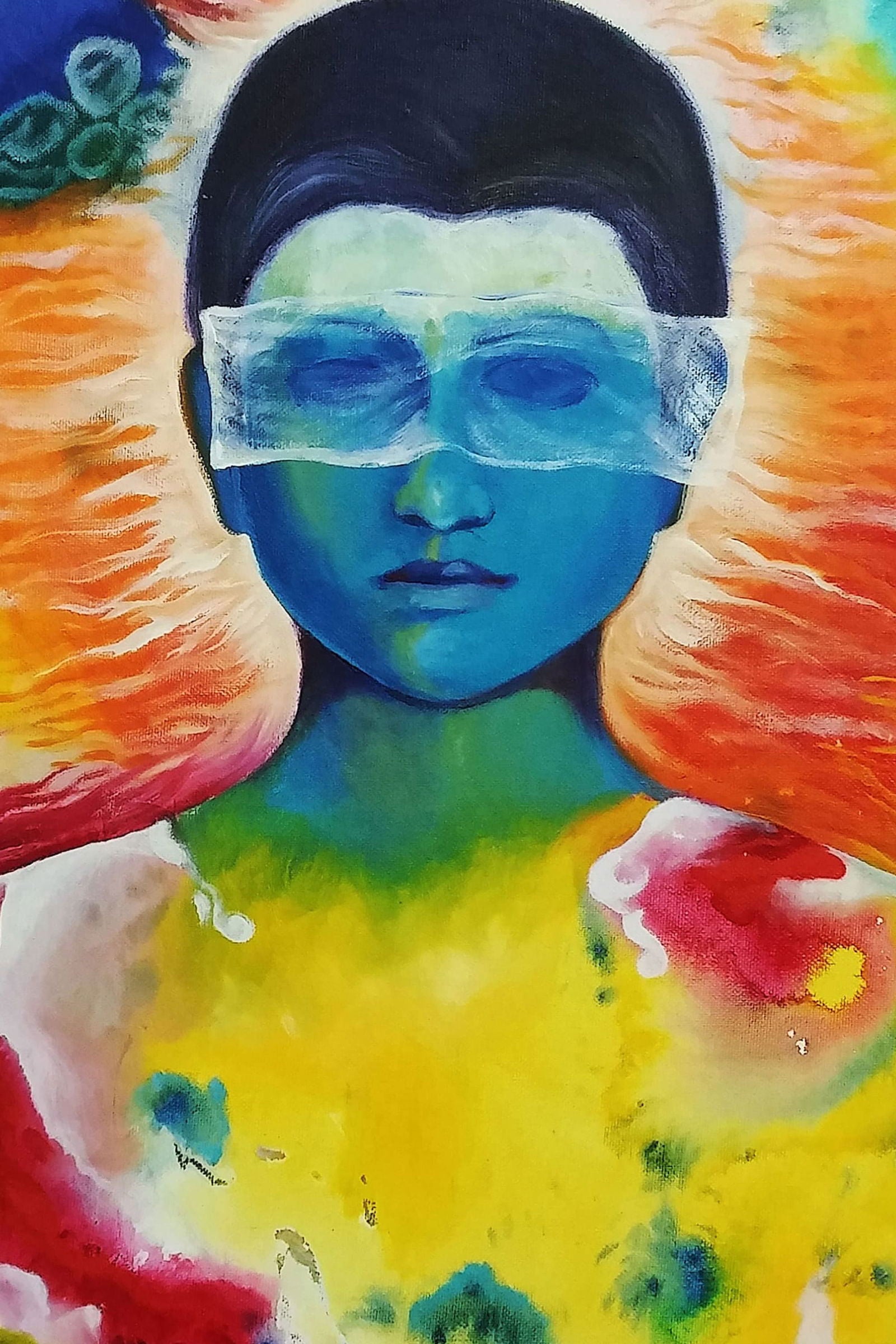 My Imagination 1 Acrylic Painting on Stretched Canvas Acrylic Painting Art by Rajendra Ray my-imagination-acrylic-painting