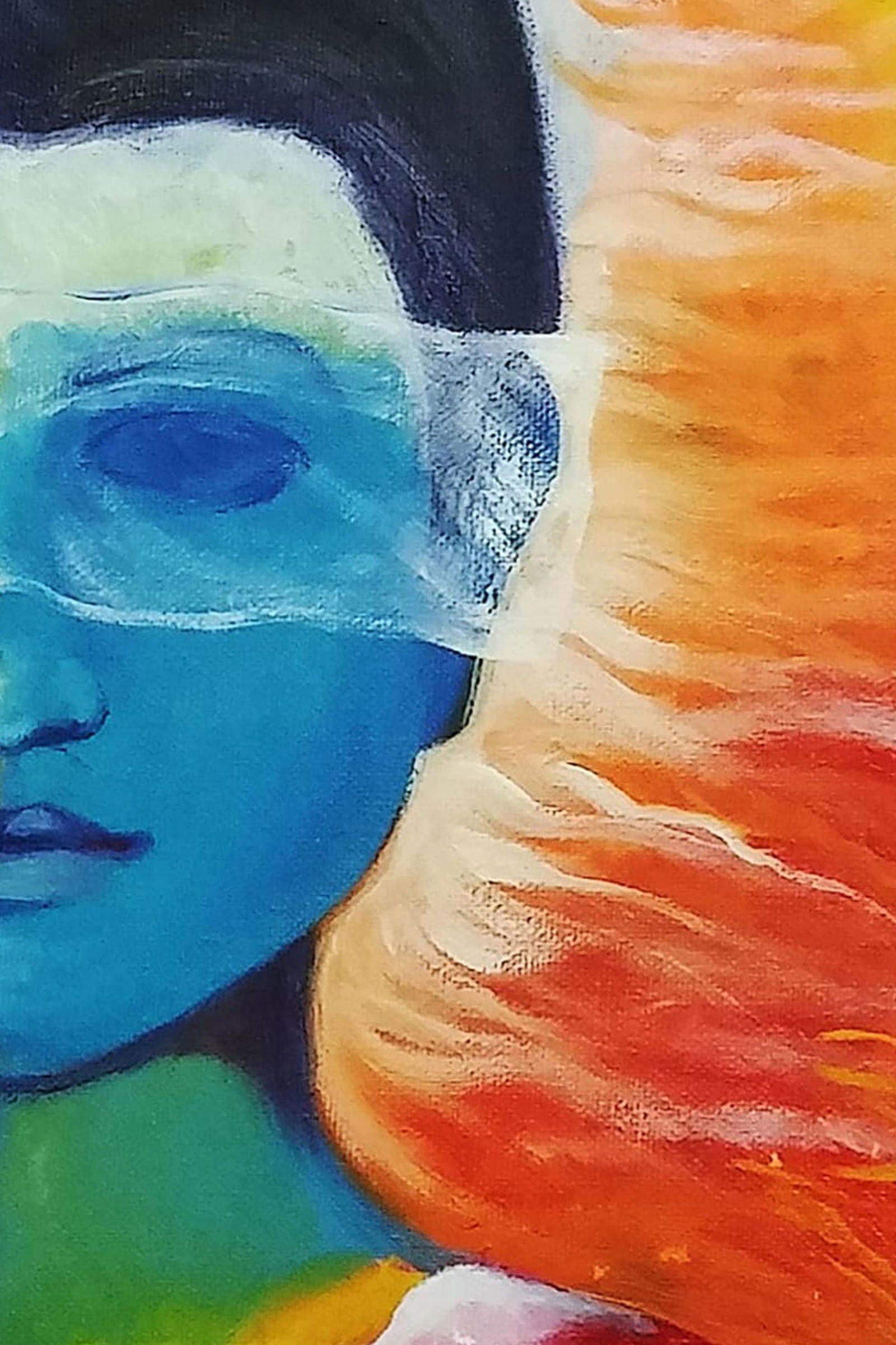 My Imagination 1 Acrylic Painting on Stretched Canvas Acrylic Painting Art by Rajendra Ray my-imagination-acrylic-painting