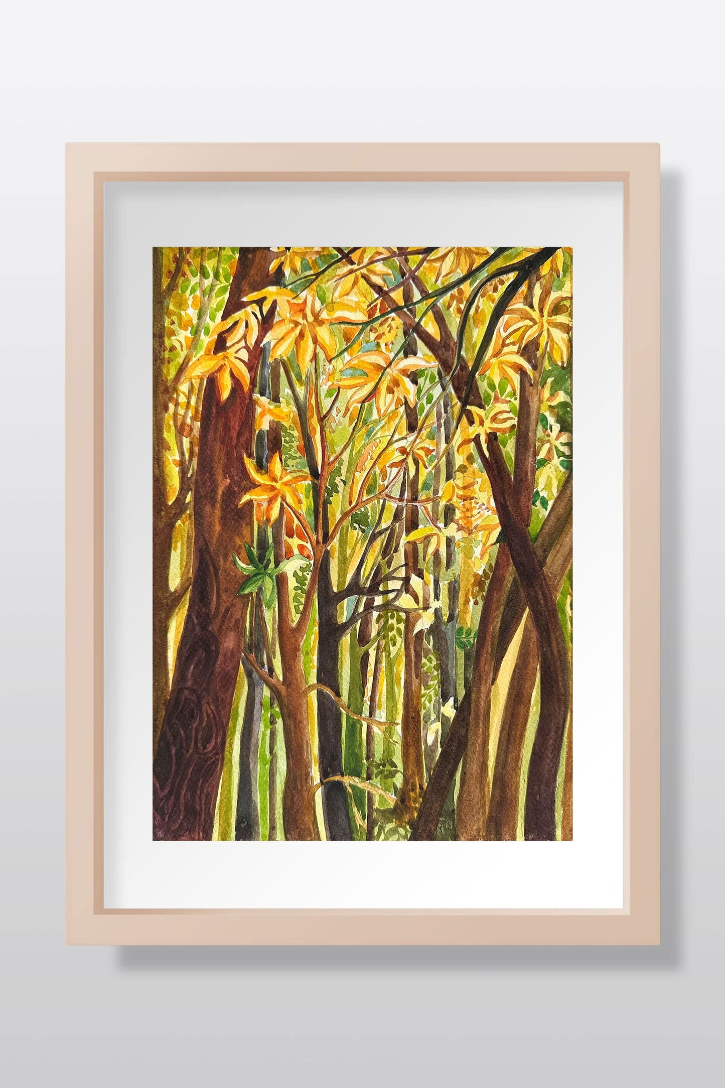 Trees Original Watercolor Painting Watercolor painting Art by Nabanita Ray trees-watercolor-painting