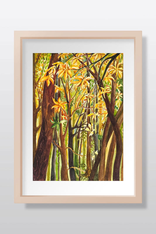 Trees Original Watercolor Painting Watercolor painting Art by Nabanita Ray trees-watercolor-painting