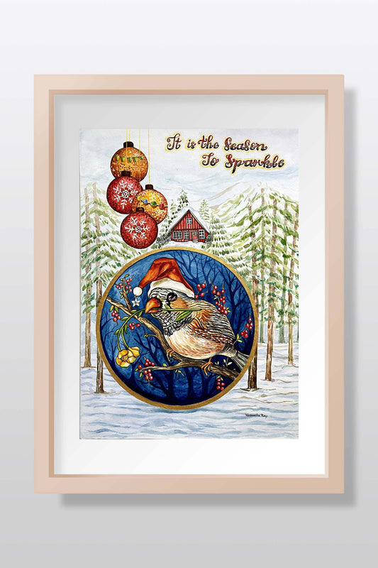 Capture the Spirit of Christmas with Unique Watercolor Paintings Watercolor painting Art by Nabanita Ray ch-watercolor-painting