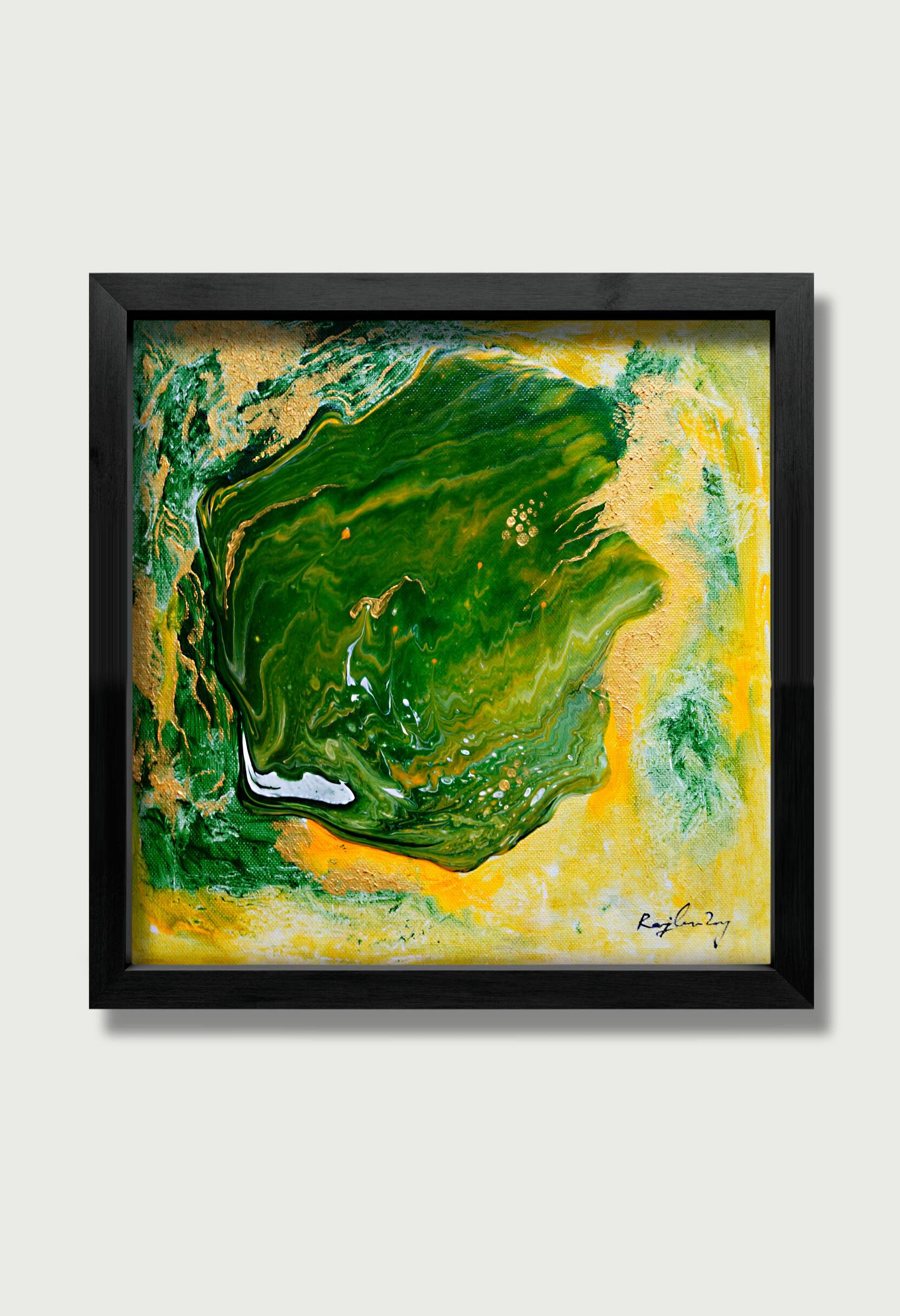 Set of 4 fluid abstract paintings Acrylic Painting Art by Rajendra Ray set-of-4-fluid-abstract-paintings